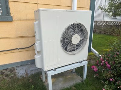 Outdoor Ductless Mini Split Heat Pump Installation